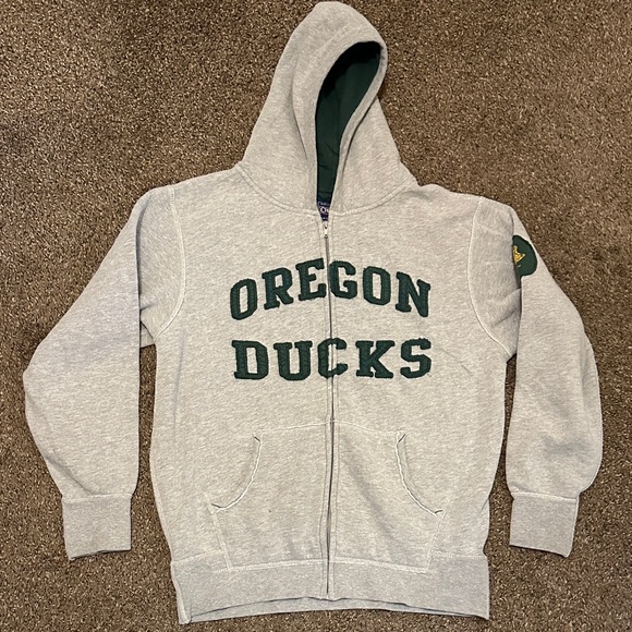 Champs Other - Oregon Ducks Gray and Green Hoodie. (MMC1)